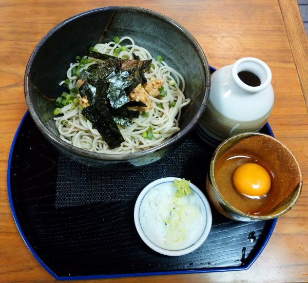 「納豆そば（680円）」@たまる屋の写真
