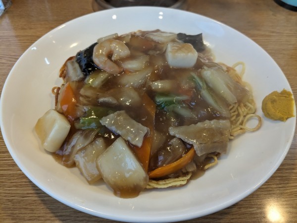 「五目やきそば・あんかけ（800円）」@杭州の写真