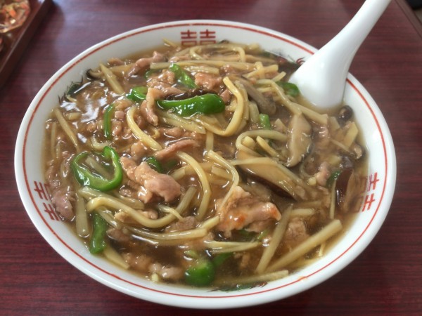 「肉そば（大）」@まんぷく亭の写真