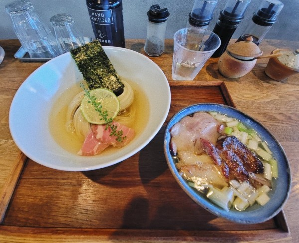 「昆布水つけめん 塩 (並)」@YOKOKURA STOREHOUSEの写真