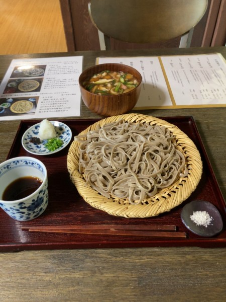 「行者そば+鴨汁ハーフ　1540円」@梅庵の写真