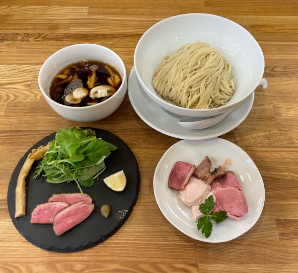 「つけそば 木の子と鴨肉」@中華そば きなりの写真