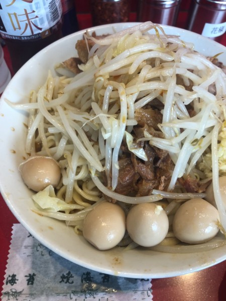「小　汁なし　うずら」@ラーメン二郎 西台駅前店の写真
