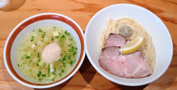 「つけそば(塩)＋味玉」@麺尊RAGE RENEGADESの写真