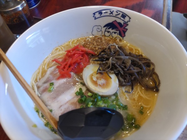 「平日ランチBセット ラーメン + 半チャーハン（950円）」@ラーメン隊 目黒三田店の写真