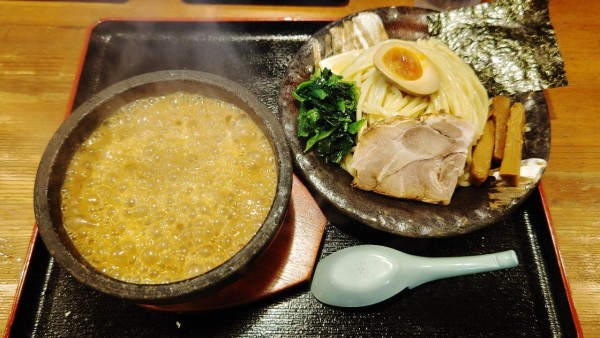 「濃厚豚骨伊勢海老つけ麺（大盛）」@竹本商店★つけ麺開拓舎の写真