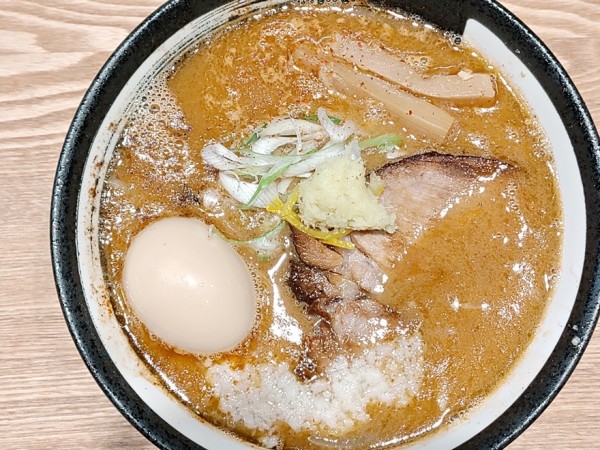 「熟成味噌らーめん味玉」@浅草 熟成味噌らーめん のりあき・美々の写真