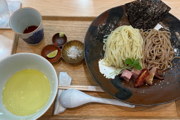 「つけ麺(しお味) +お出汁割り」@飯田商店 湯河原本店の写真