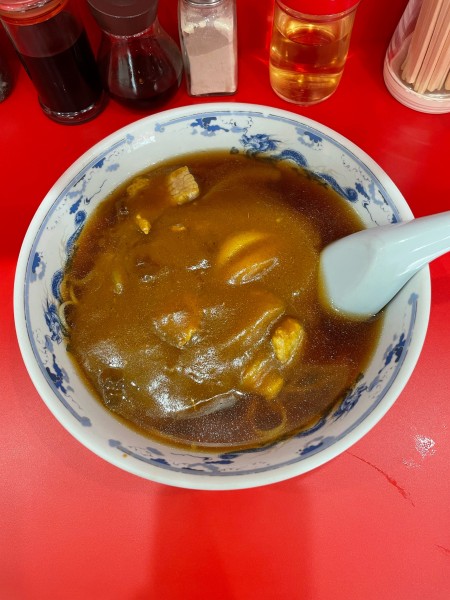 「カレーそば(750円)」@中華料理 萬福の写真