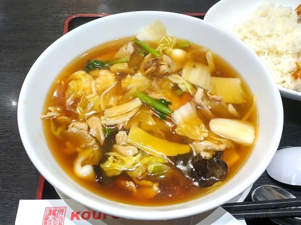 「五目湯麵」@紅福酒家の写真