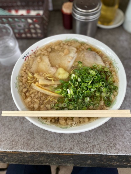 「中華そば大盛脂マシマシニンニクトッピング」@つたふじ 福山支店の写真