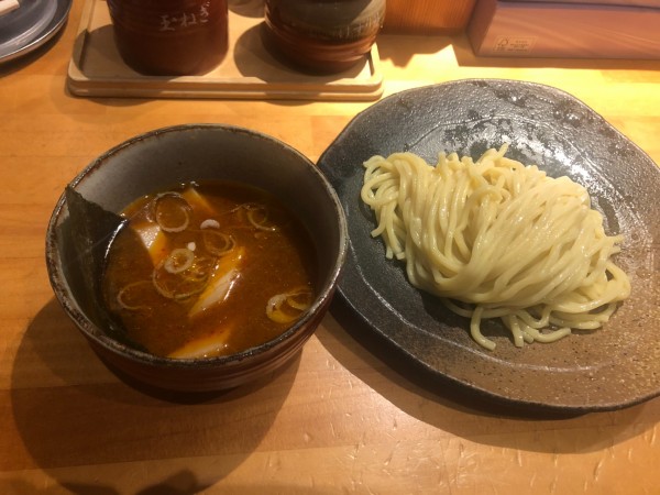 「辛味つけ麺」@つけ麺屋 やすべえ 西池袋店の写真