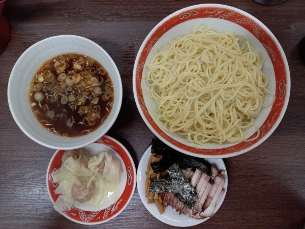 「チャーシューワンタンつけソバ」@支那ソバ かづ屋の写真