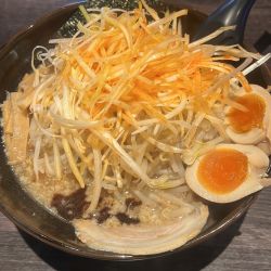 醤油野菜辛ねぎ　モヤシたまごトッピング