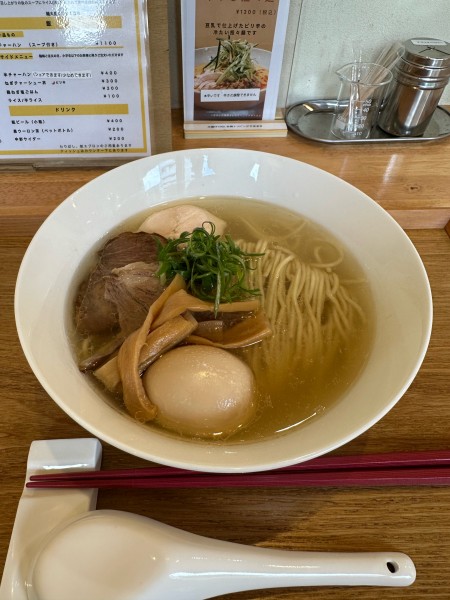 「味玉らーめん　塩　1100円」@らぁめん ご恩の写真