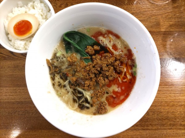 「担担麺(900円) + 飯割り(150円)」@担担麺 むら担の写真