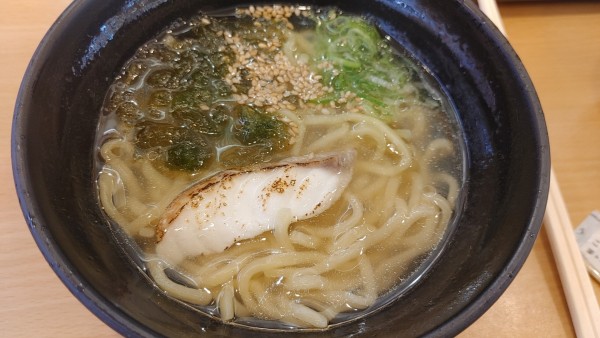 「炙り真鯛の塩ラーメン」@かっぱ寿司 塩尻店の写真