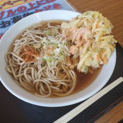 海鮮かき揚げそば（６００円）