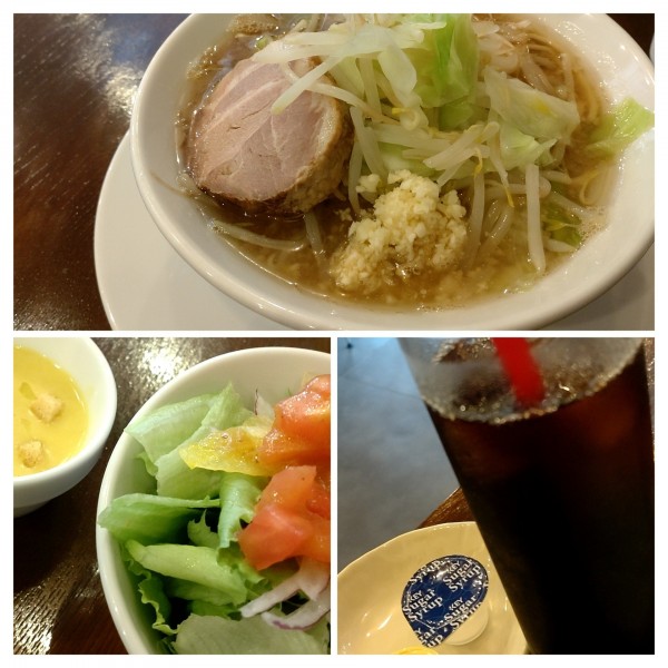 「二郎系ラーメン　ミニ(770円)＋ﾗﾝﾁｾｯﾄ(350円)」@Noodle Bar Oregaの写真