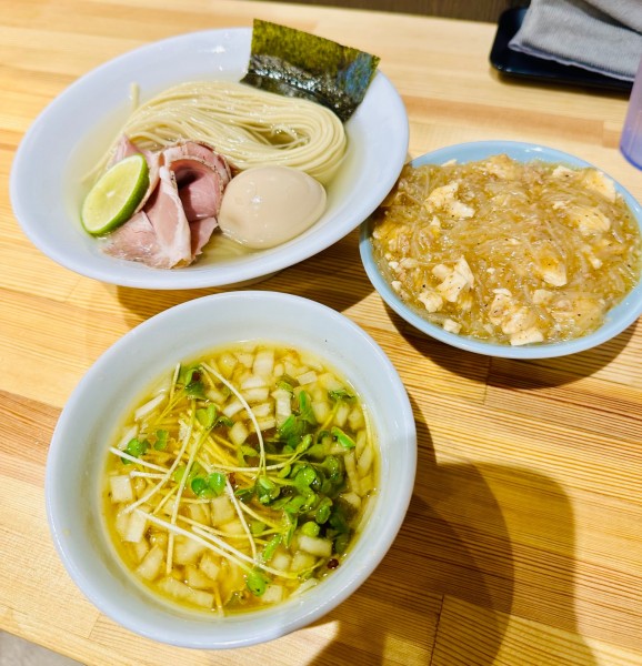 「味玉昆布水つけ麺【1020円】」@一番だしラーメン しんせんの写真