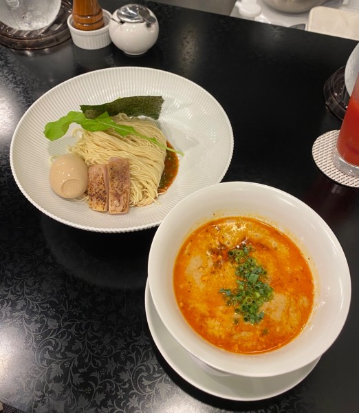 「担担つけ麺¥1400＆トマトハイ¥500」@創作麺工房 鳴龍の写真