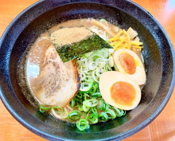 「極み正元（950円）、味玉（CP）」@麺屋 正元 阿見店の写真