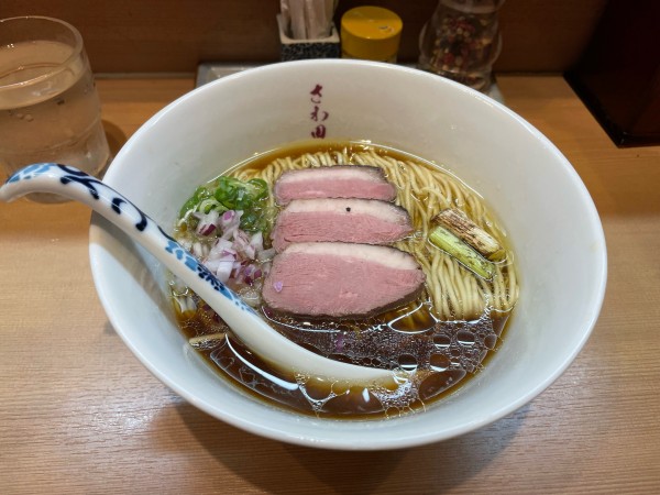 「炭火焼鴨ロース麺(鴨ロース2枚)」@らぁ麺 さわ田の写真