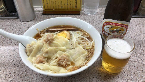 「ワンタン麺」@中華麺店 喜楽の写真