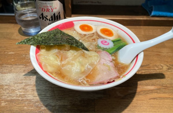 「ワンタン麺¥900、煮玉子¥100」@青竹平打ち中華そば 麺壱吉兆の写真