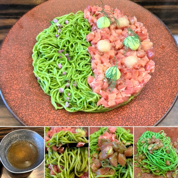 「S.P マグロ(マグロのコンソメ付き/限定)　3500円」@稲荷屋の写真