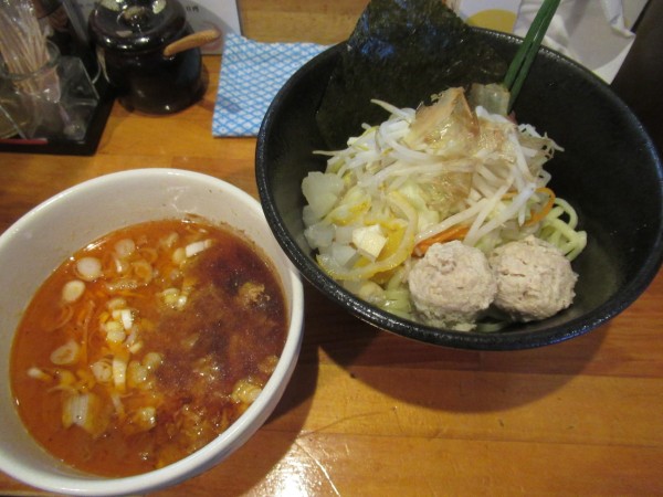 「海老醤担々つけめん　紅（AKA）（1,100円）」@つけ麺 しろぼしの写真