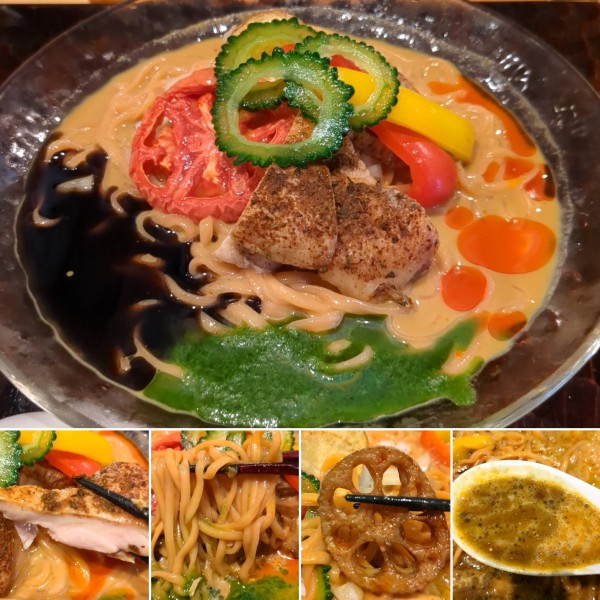 「冷やしカレーそば(限定)　1500円」@饗 くろ㐂の写真