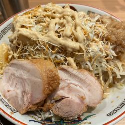 冷やし中華 ヤサイニンニクアブラガリマヨ