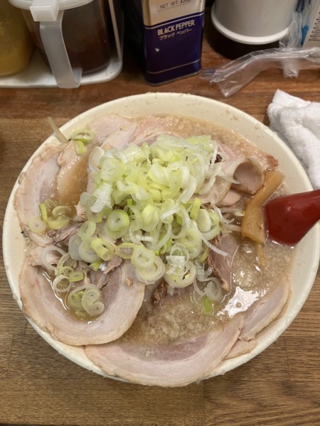 「ダブルチャーシュー麺　ライス」@らーめん弁慶 門前仲町店の写真