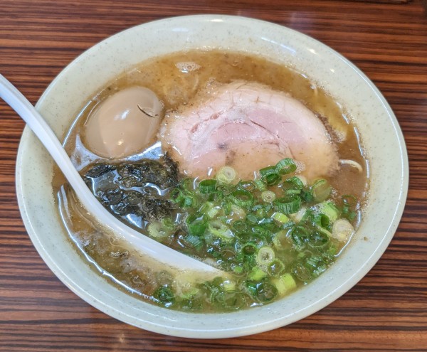 「魚介とり白湯らーめん + 味玉」@らーめん 天道の写真