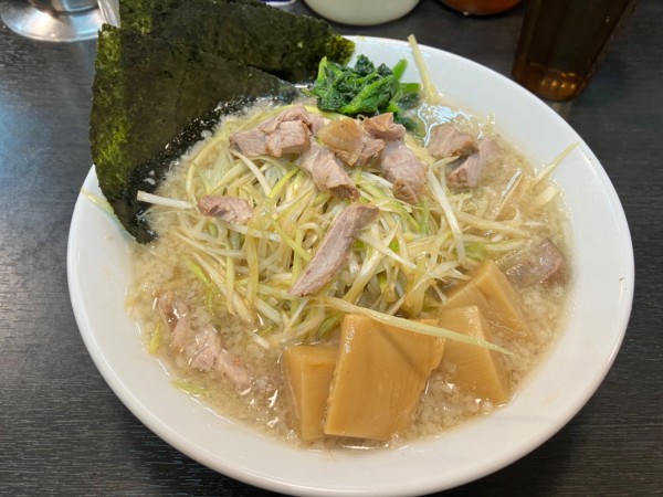 「ネギラーメン(小)＋メンマ」@ラーメンショップ 福橋店の写真