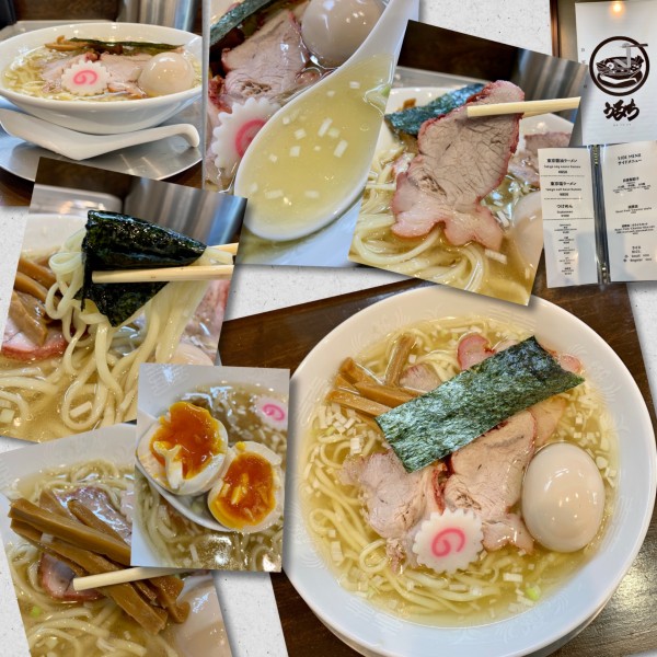 「東京塩ラーメン850円＋味玉」@自家製麺 うるちの写真