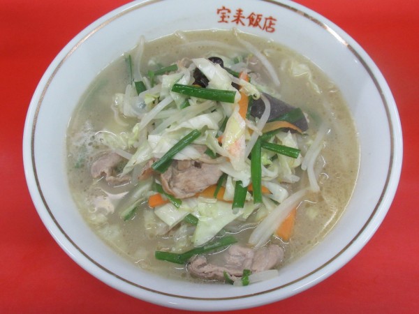 「肉入タンメン（700円）」@宝来飯店の写真