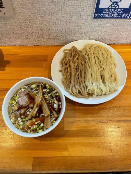 「焙煎2色つけ麺(1000円)」@らぁめん りきどうの写真