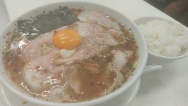 「特製唐し中華・麺大盛(ライス✘‎3)￥1,300」@マルショーラーメン ヨドバシAkiba店の写真