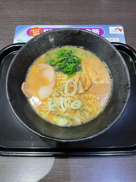 「信州味噌らーめん(880円)」@諏訪湖SA（上り）の写真