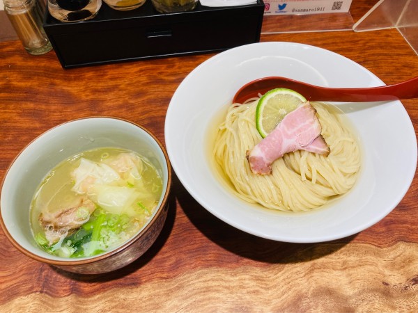 「特製昆布水つけ麺 塩」@三馬路 東京店の写真