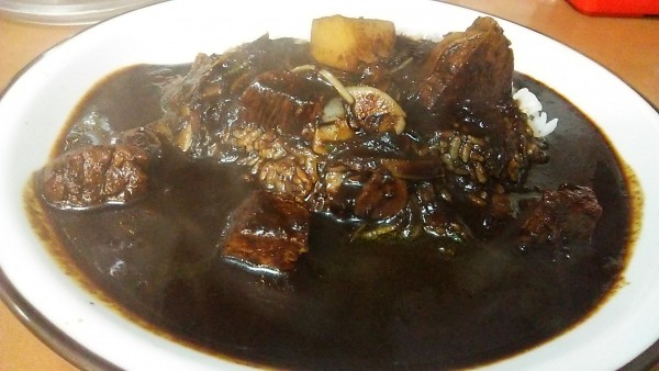 「ブラックビーフカレー 1050円＋3辛 0円」@ラホール 外神田店の写真