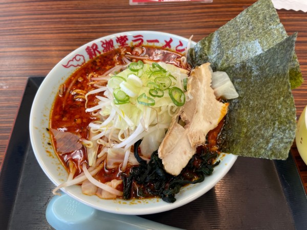 「シャカリキレッド　3辛」@釈迦堂PA（下り） 釈迦堂ラーメン食堂の写真