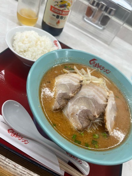 「味噌チャーシュー(3枚)」@くるまやラーメン 青井店の写真