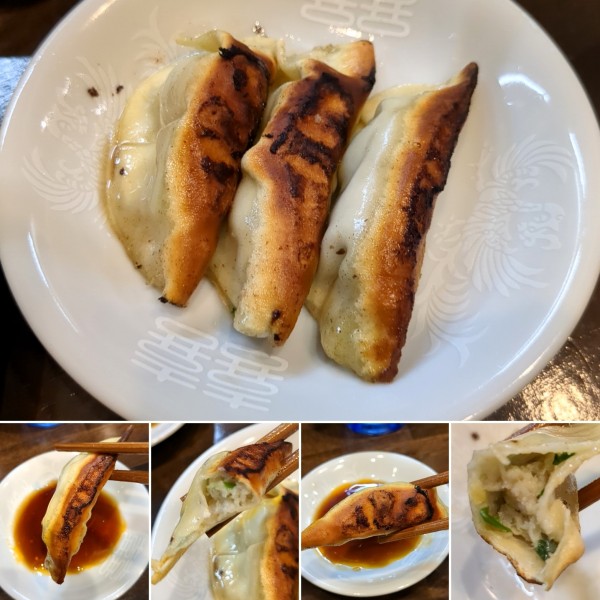 「自家製餃子(小3個)　200円」@自家製麺 うるちの写真