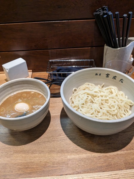 「つけそば味玉」@麺屋吉左右の写真