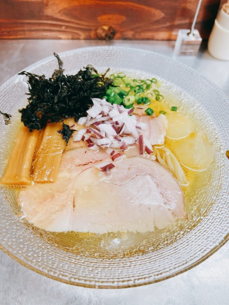 「冷製鯵煮干し塩」@麺や 睡蓮の写真