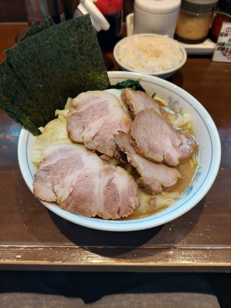 「キャベチャー＋ライス 1200円」@横浜家系ラーメン 中島家の写真