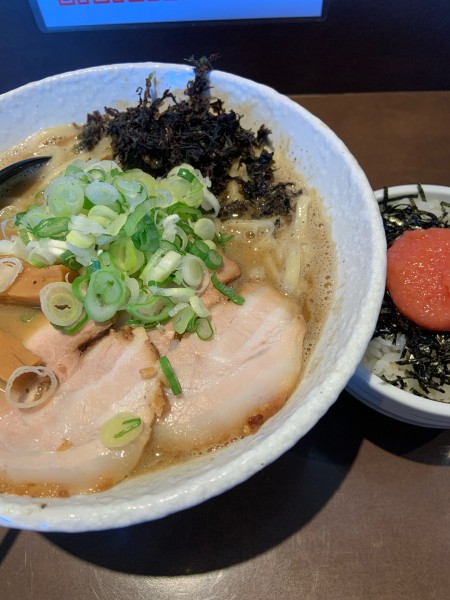 「濃厚煮干しそば➕明太ご飯」@中華そば 響の写真